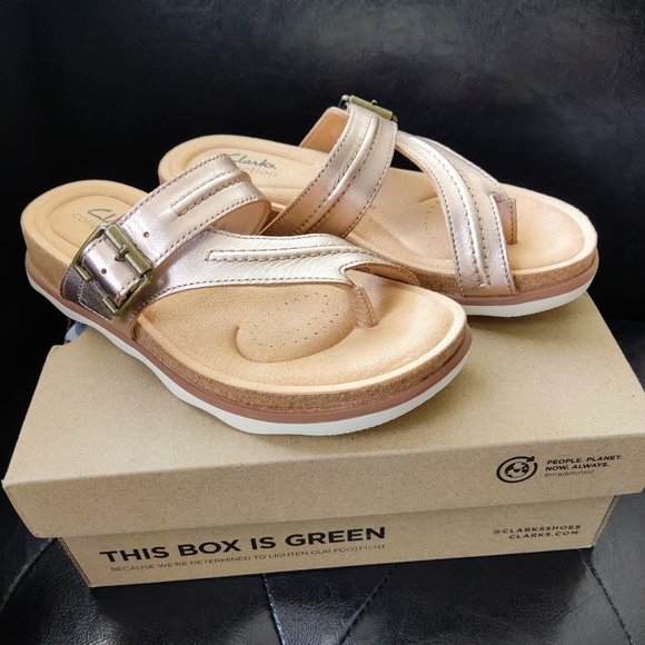 Clarks Women Size 6.5 Leather Sandals, BNIB - Picture 3 of 5